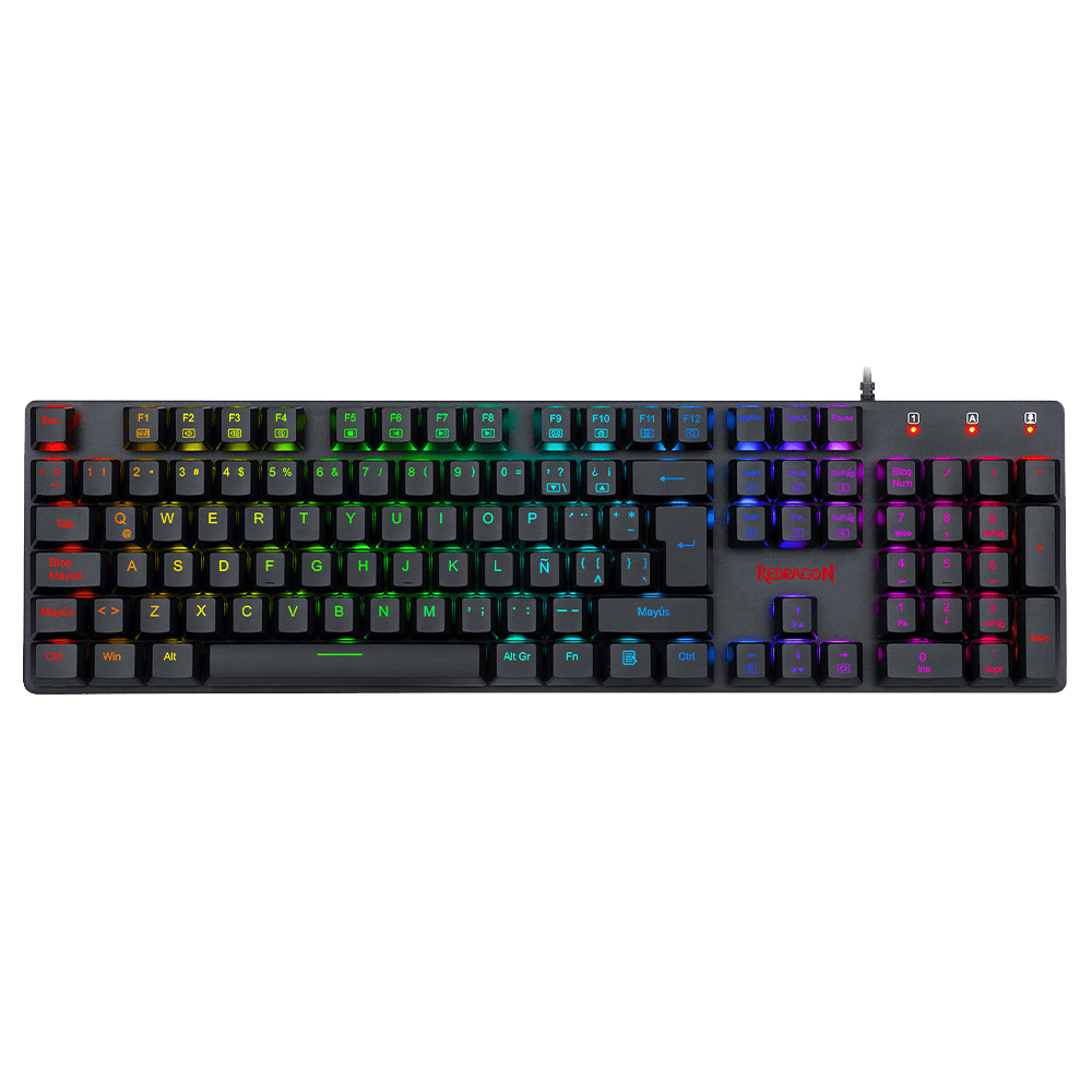 Teclado Redragon K589 Shrapnel Rgb Mecánico Usb Español Switch Rojo