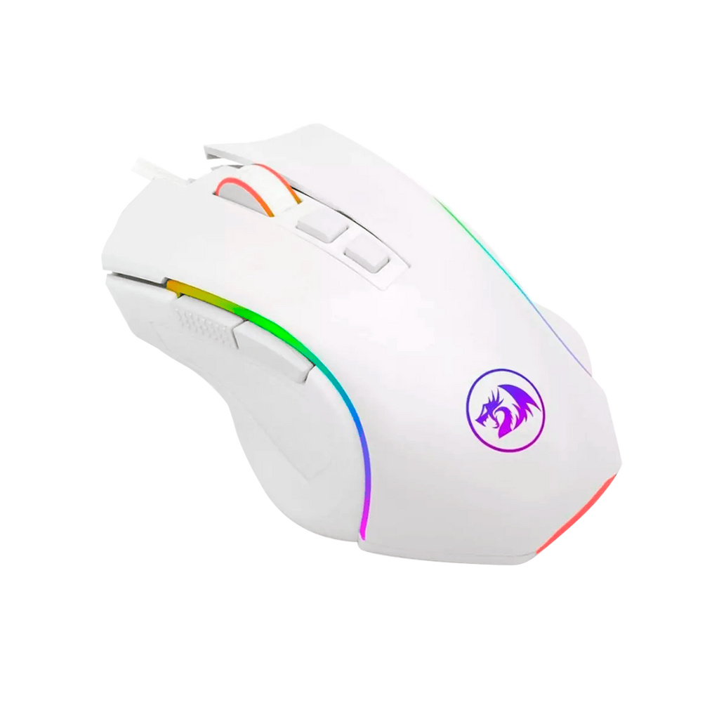 Mouse Redragon M607W Griffin Blanco Rgb 7.200 Dpi