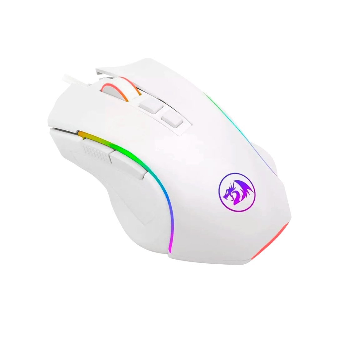 Mouse Redragon M607W Griffin Blanco Rgb 7.200 Dpi