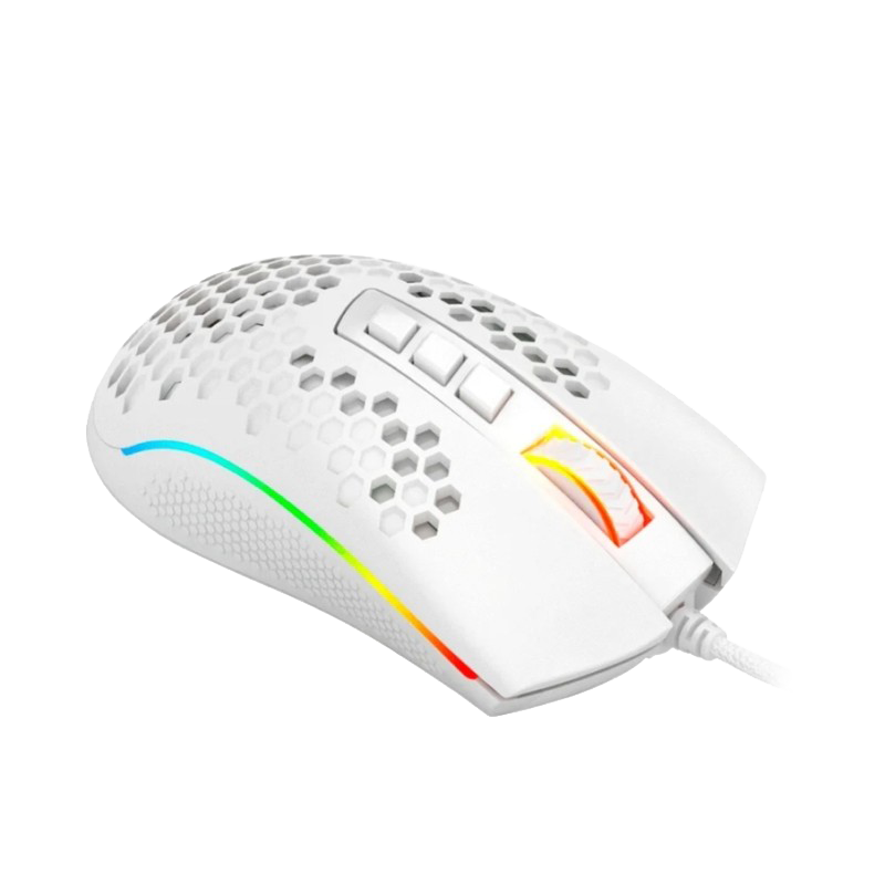 Mouse Redragon M988W Storm Elite Blanco Rgb 16.000 Dpi