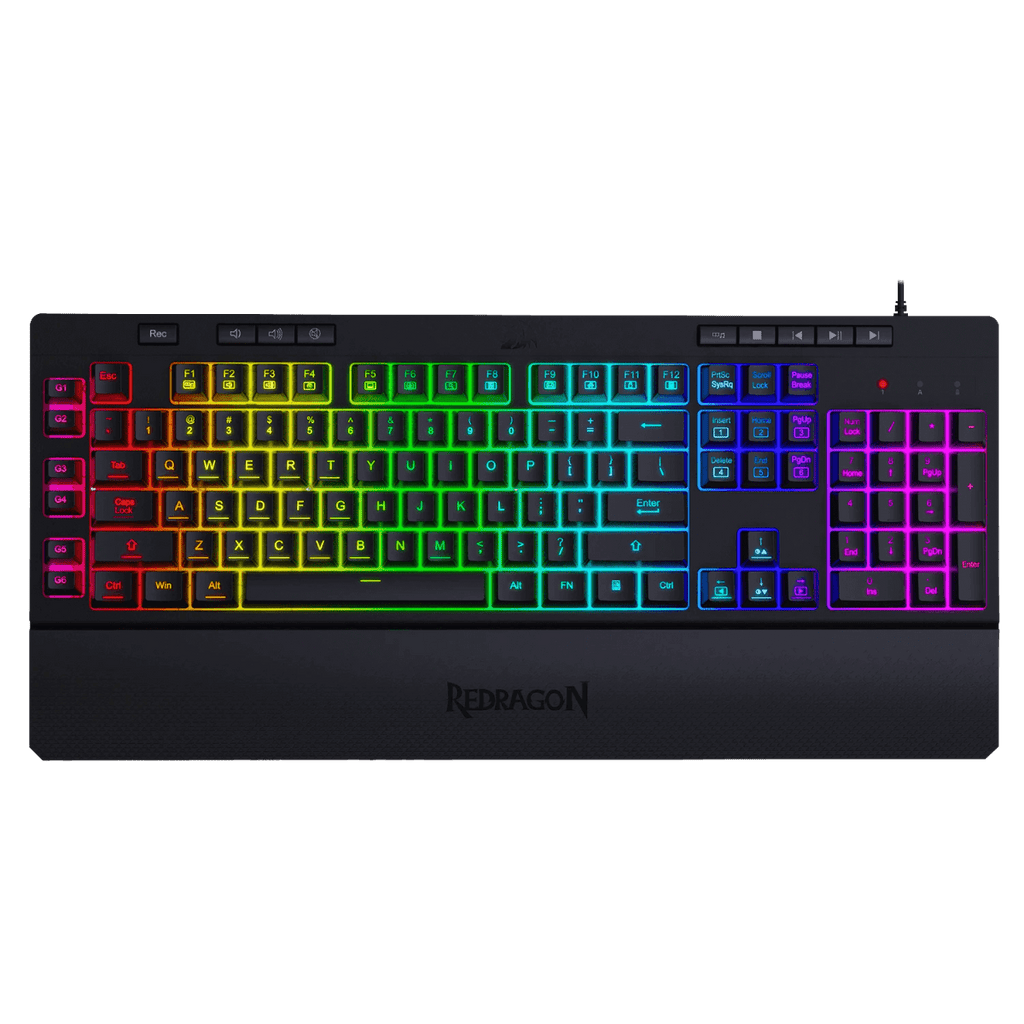 Teclado Redragon K512 Shiva Rgb Membrana Español Usb