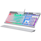 Teclado Redragon K550W Yama Blanco Mecánico Español Usb Switch Púrpura