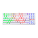 Teclado Redragon K552W Kumara Rgb Blanco Mecánico Español Switch Rojo
