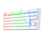 Teclado Redragon K552W Kumara Rgb Blanco Mecánico Español Switch Rojo
