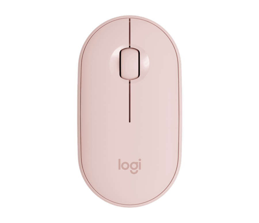 Mouse Logitech  M350 Pebble Inalámbrico Rosado 10.000 Dpi