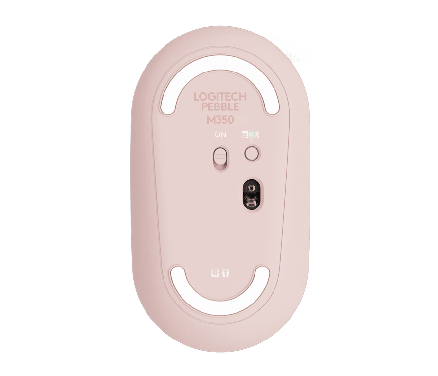 Mouse Logitech  M350 Pebble Inalámbrico Rosado 10.000 Dpi