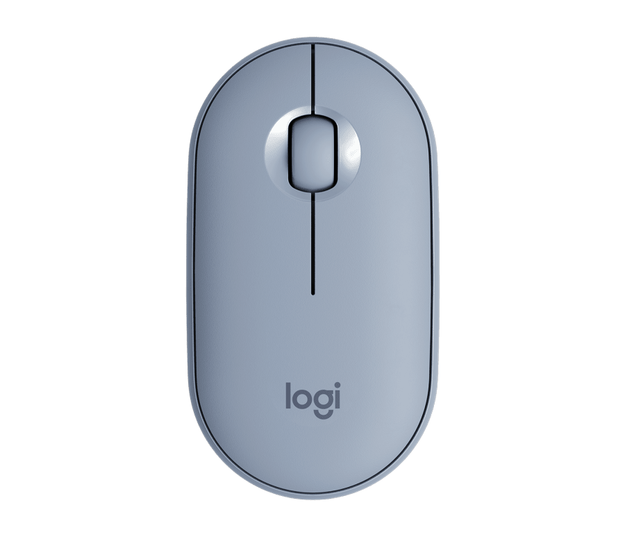 Mouse Logitech  M350 Pebble Inalámbrico Azul 10.000 Dpi