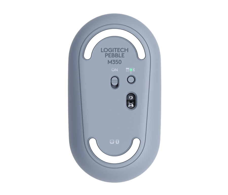 Mouse Logitech  M350 Pebble Inalámbrico Azul 10.000 Dpi