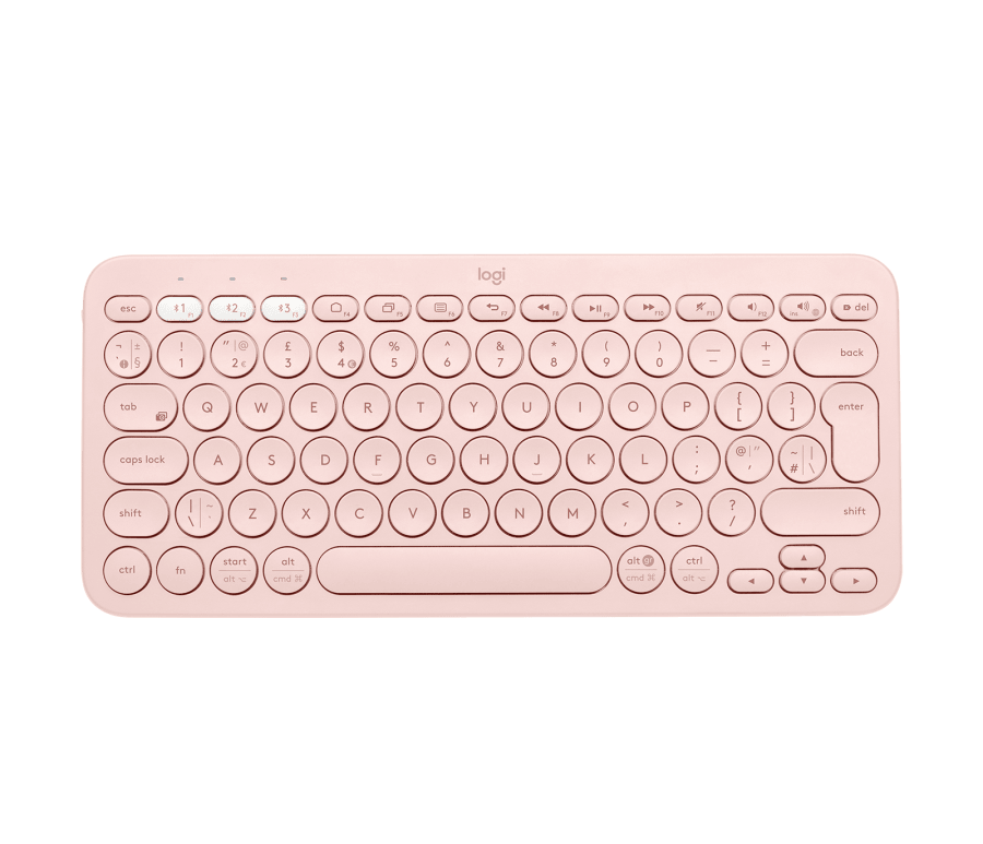 Teclado Logitech Inalámbrico Rosa Español