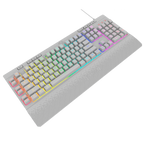 Teclado Redragon K512W Shiva Rgb Blanco Membrana  Usb Español