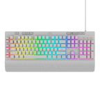 Teclado Redragon K512W Shiva Rgb Blanco Membrana  Usb Español