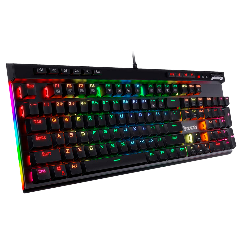 Teclado Redragon K580  Vata Pro Rgb Mecánico Usb Español Switch Marrón