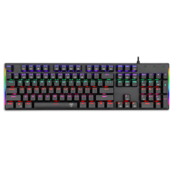 Teclado T-Dagger Naxos Mecánico Usb Español Switch Azul