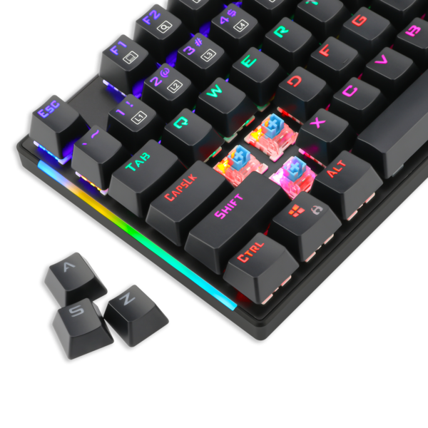 Teclado T-Dagger Naxos Mecánico Usb Español Switch Azul