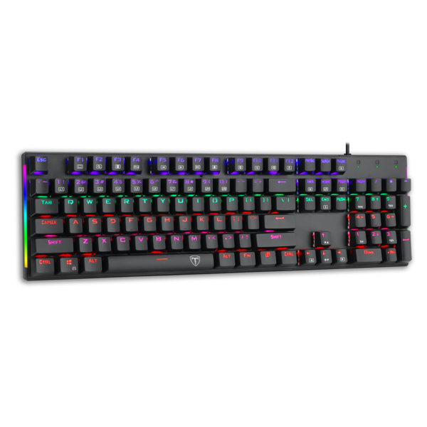 Teclado T-Dagger Naxos Mecánico Usb Español Switch Azul