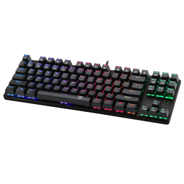 Teclado T-Dagger Bora Rgb Mecánico Usb Español Switch Rojo