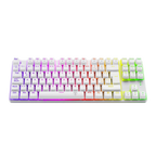 Teclado T-Dagger Bora Rgb  Blanco Mecánico Usb Español Switch Azul