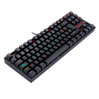 Teclado Redragon K552 Kumara Rainbow Mechanical Black Red Switch Español