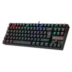 Teclado Redragon K552 Kumara Mecánico Rgb Negro Español Switch Rojo
