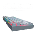 Teclado Redragon K552W Kumara Blanco Mecánico Rgb Ingles Switch Azul