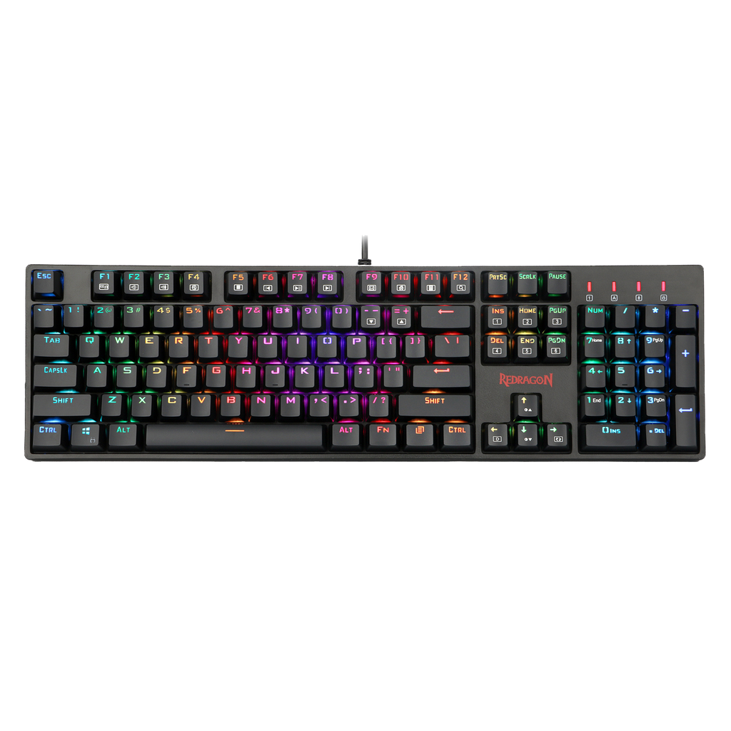 Teclado Redragon K582Rgb Surara Rgb Mecánico Usb