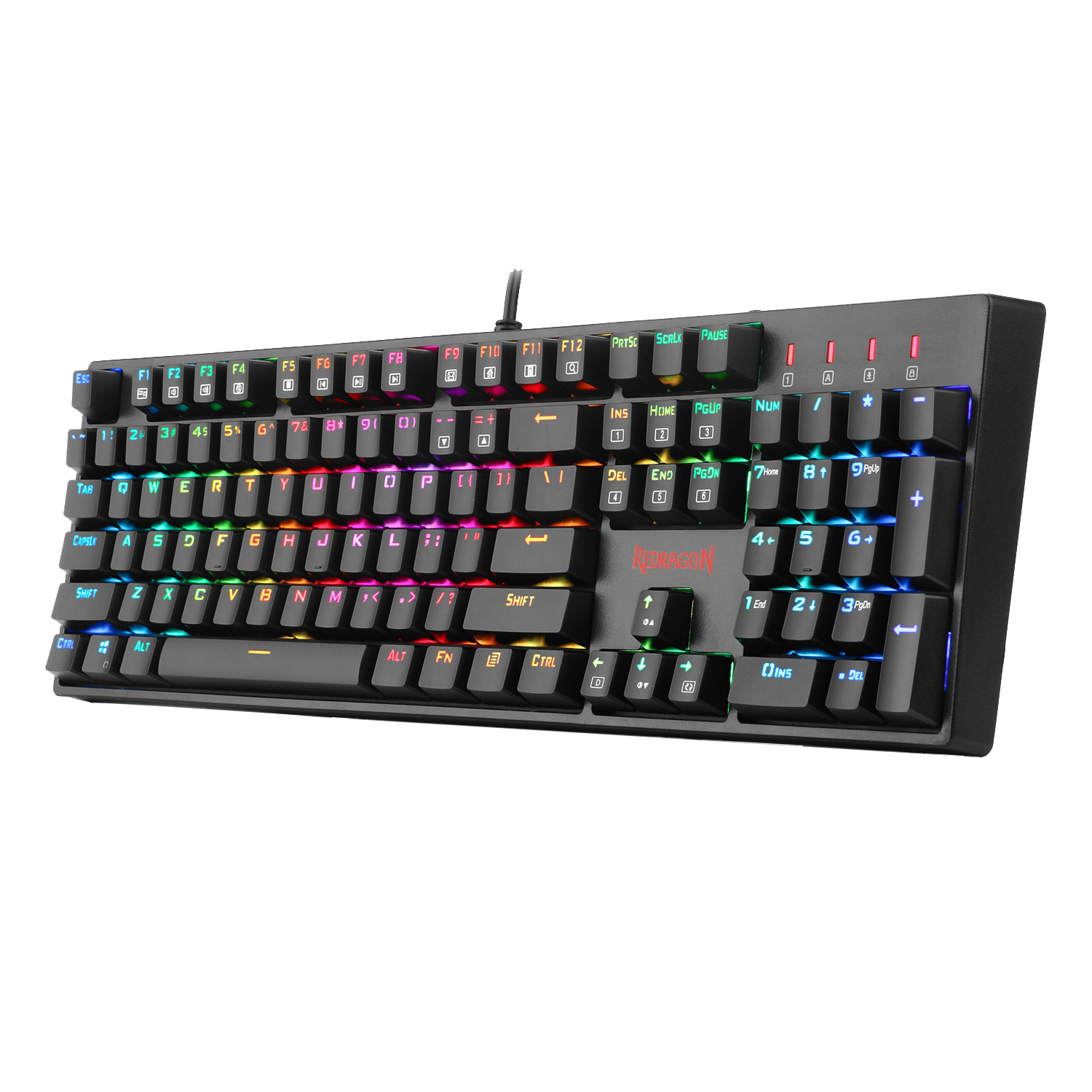 Teclado Redragon K582Rgb Surara Rgb Mecánico Usb