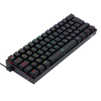 Teclado Redragon K630 Dragonborn Negro Mecánico Led Roja  Switch Café