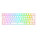 Teclado Redragon K630W Dragonborn Blanco Mecánico Led Roja  Switch Café