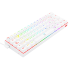 Teclado Redragon K630W Dragonborn Blanco Mecánico Led Roja  Switch Café