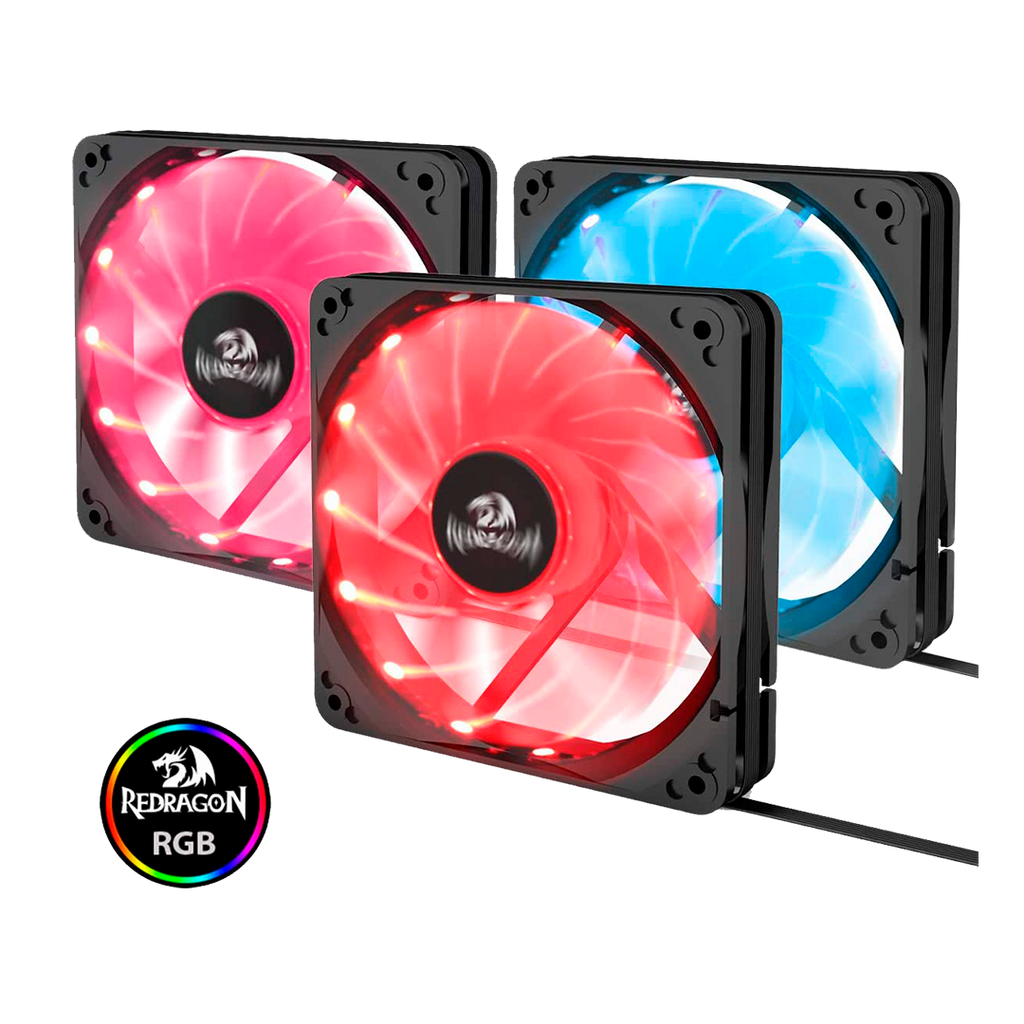 Ventilador Redragon Gc-F006 Rgb 120 Mm + Control