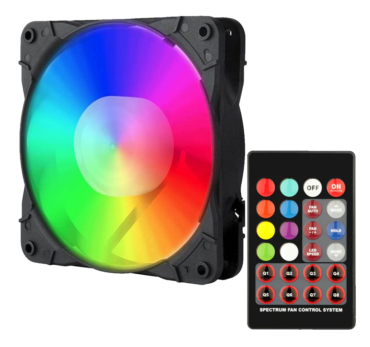 Ventilador Redragon Gc-F007 Rgb 120 Mm + Control
