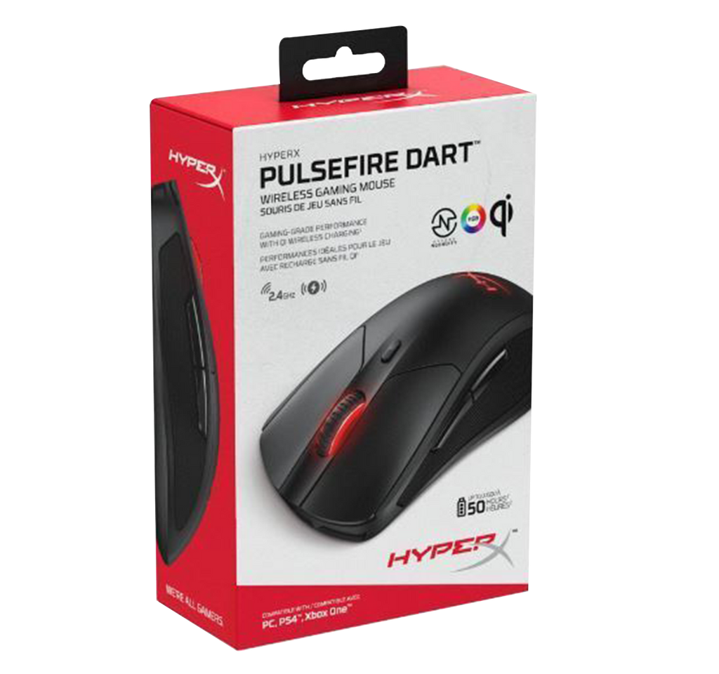 Mouse Hyperx  Pulsefire Dart Inalámbrico Rgb 16.000 Dpi