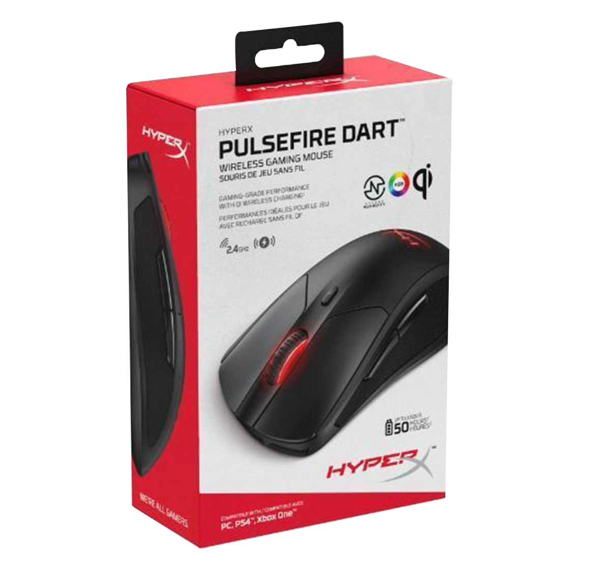 Mouse Hyperx  Pulsefire Dart Inalámbrico Rgb 16.000 Dpi