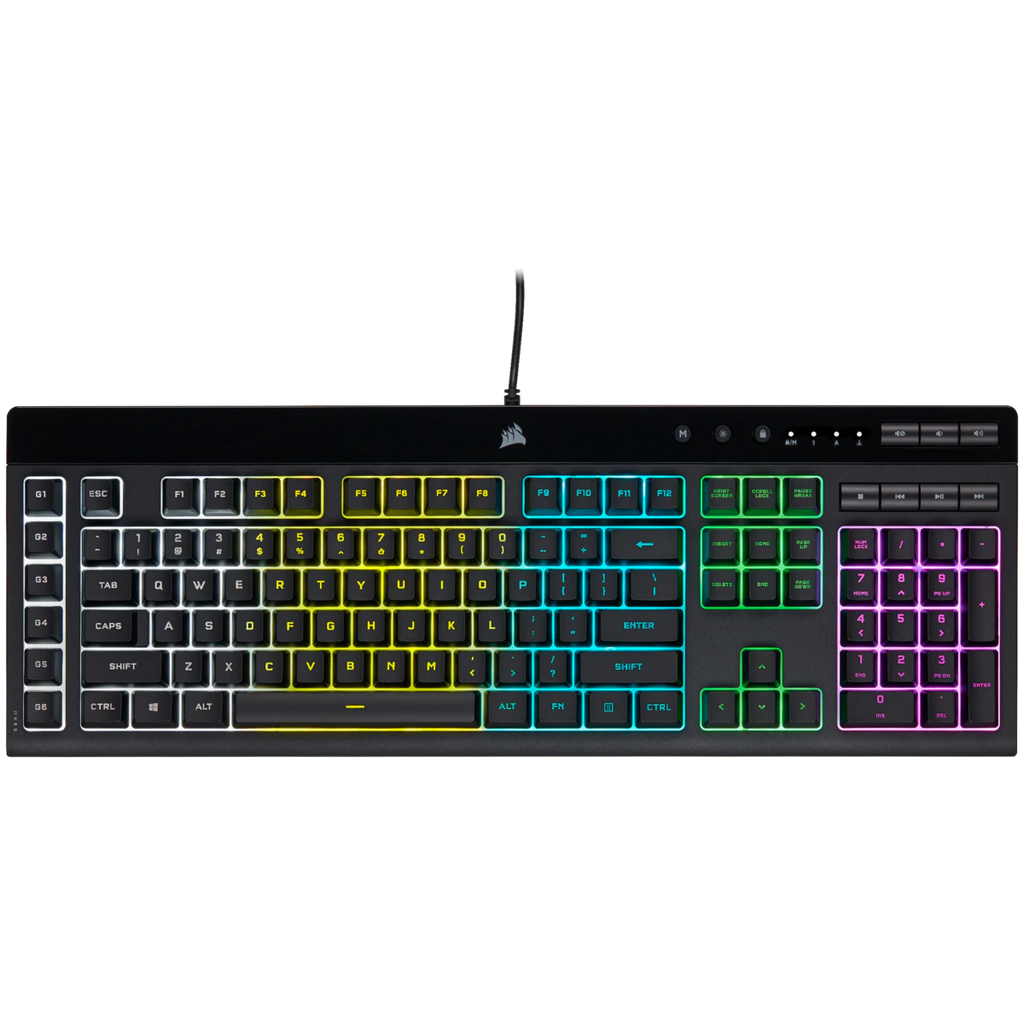 Teclado Corsair K55 Rgb Pro Membrana Cableado Usb