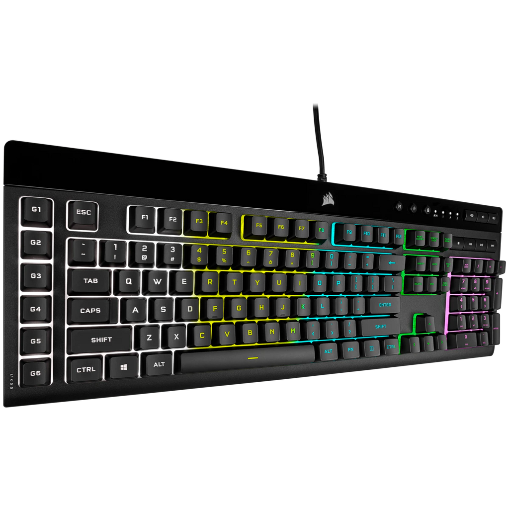 Teclado Corsair K55 Rgb Pro Membrana Cableado Usb