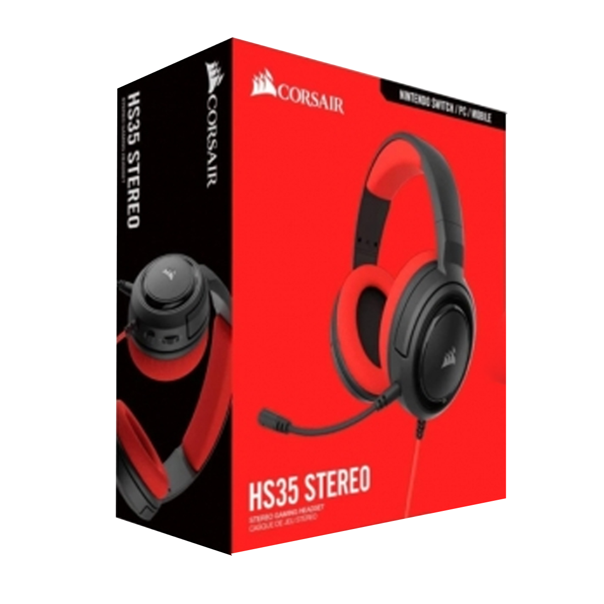 Audifono Corsair Hs35 Stereo Rojo