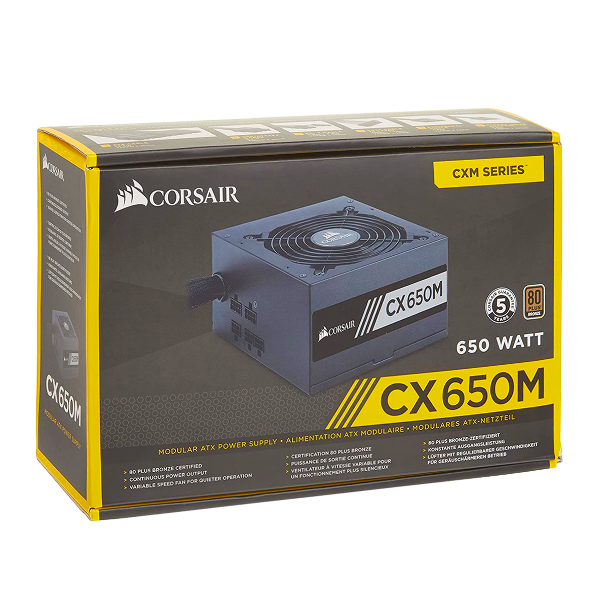 Fuente De Poder Corsair Cx650M 650W 80 Plus Bronze