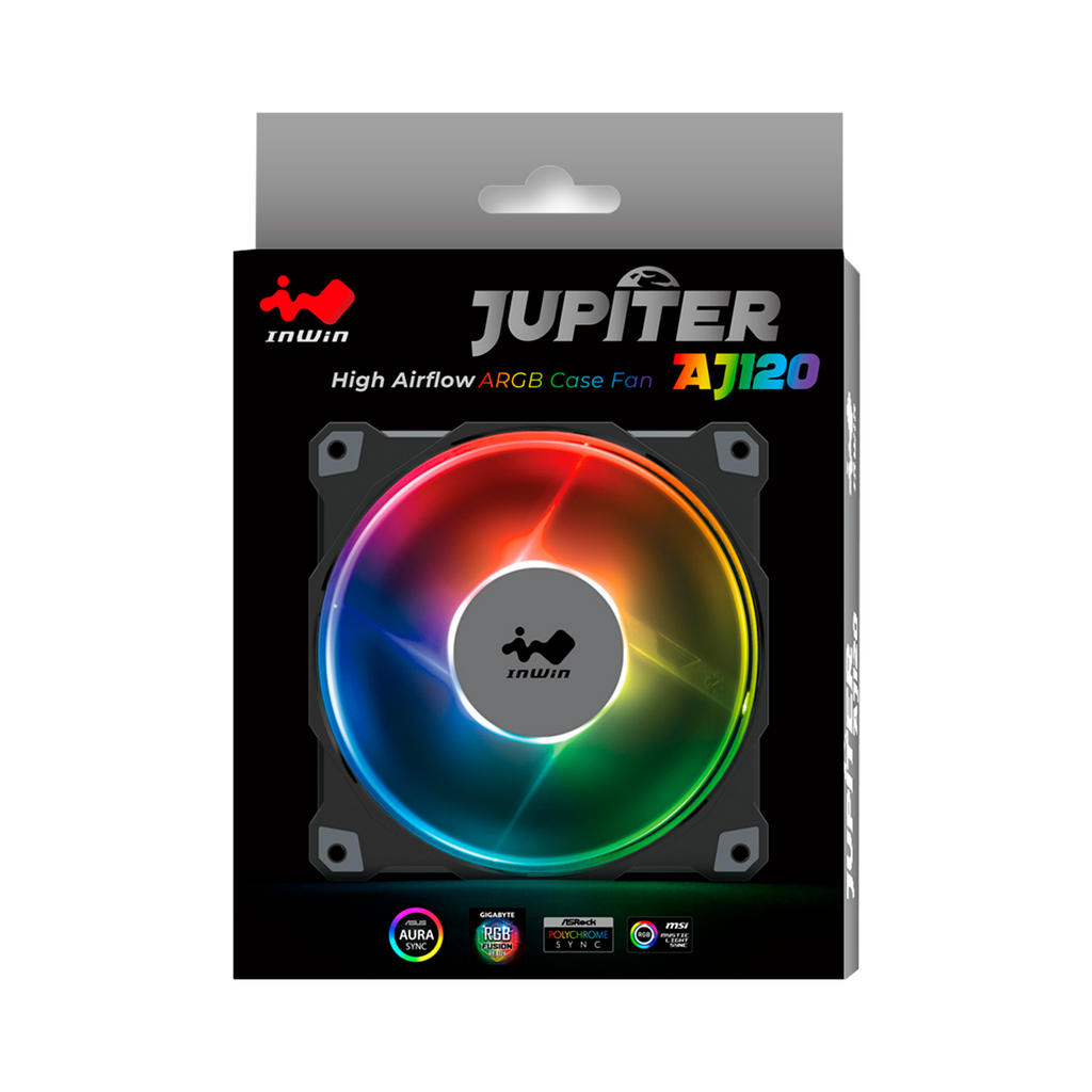 Ventilador  Inwin Jupiter Aj120 Triple Pack Argb 120 Mm