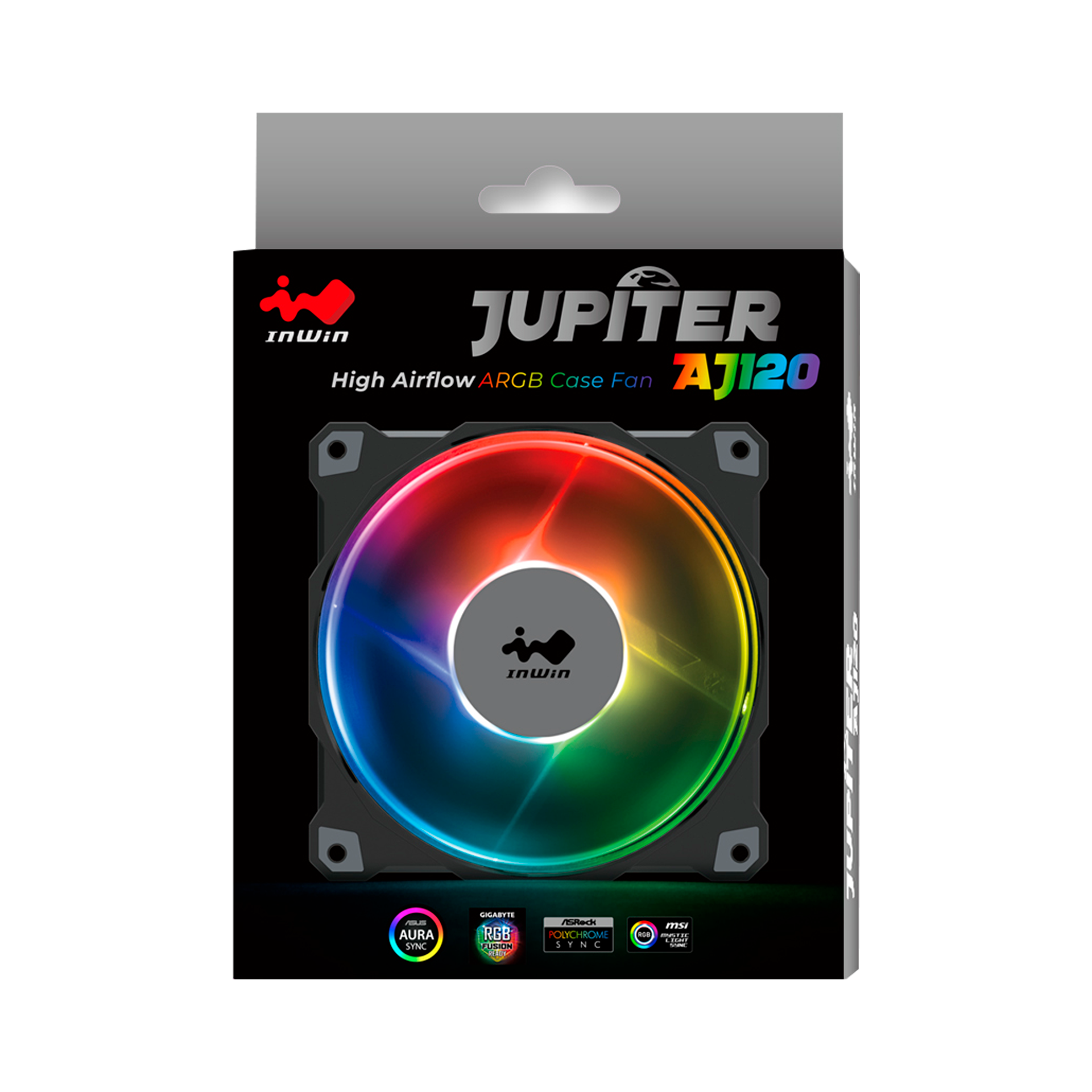 Ventilador  Inwin Jupiter Aj120 Triple Pack Argb 120 Mm