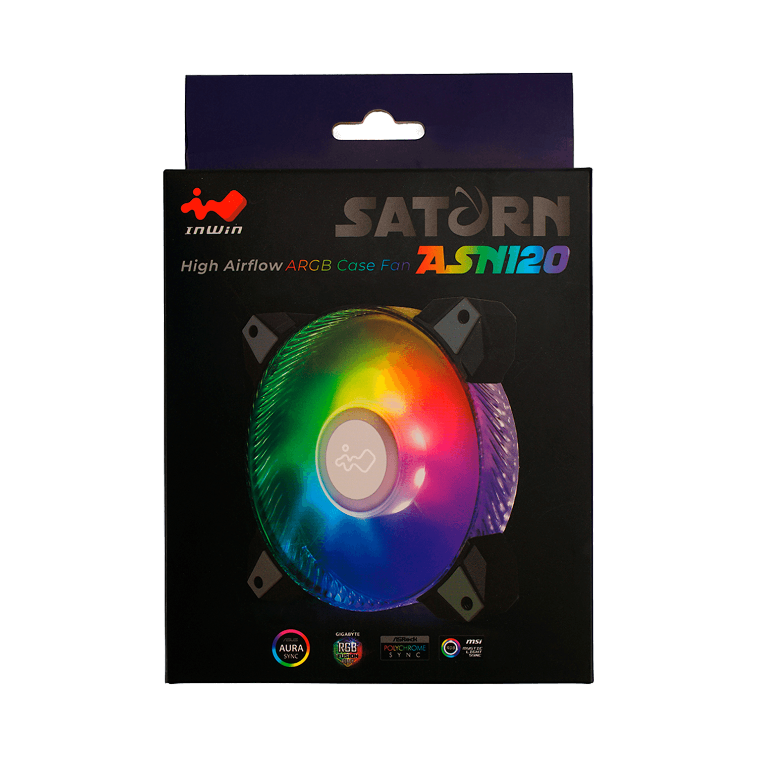 Ventilador  Inwin Saturn Asn120 Triple Pack Argb 120 Mm
