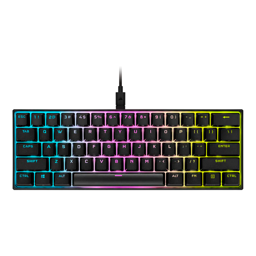 Teclado Corsair  K65 Rgb Mini Mecánico Switch Cherry Mx Rojo