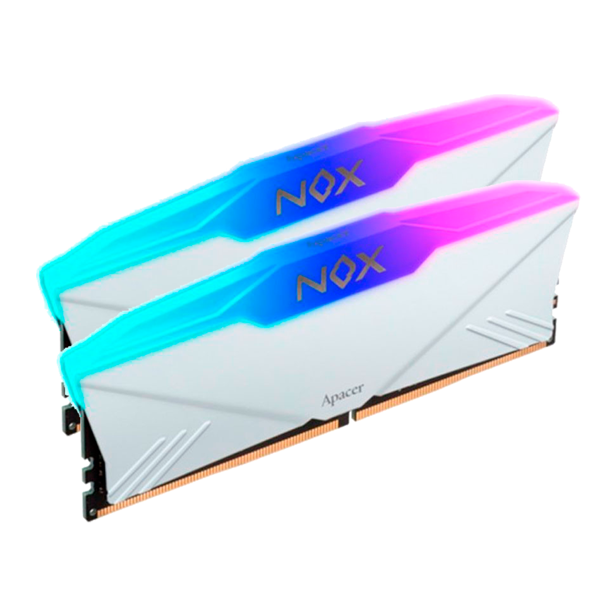 Memoria Ram Apacer Gaming Nox Blanco Rgb Ddr4 32Gb (16GBX2) 3600 Mhz