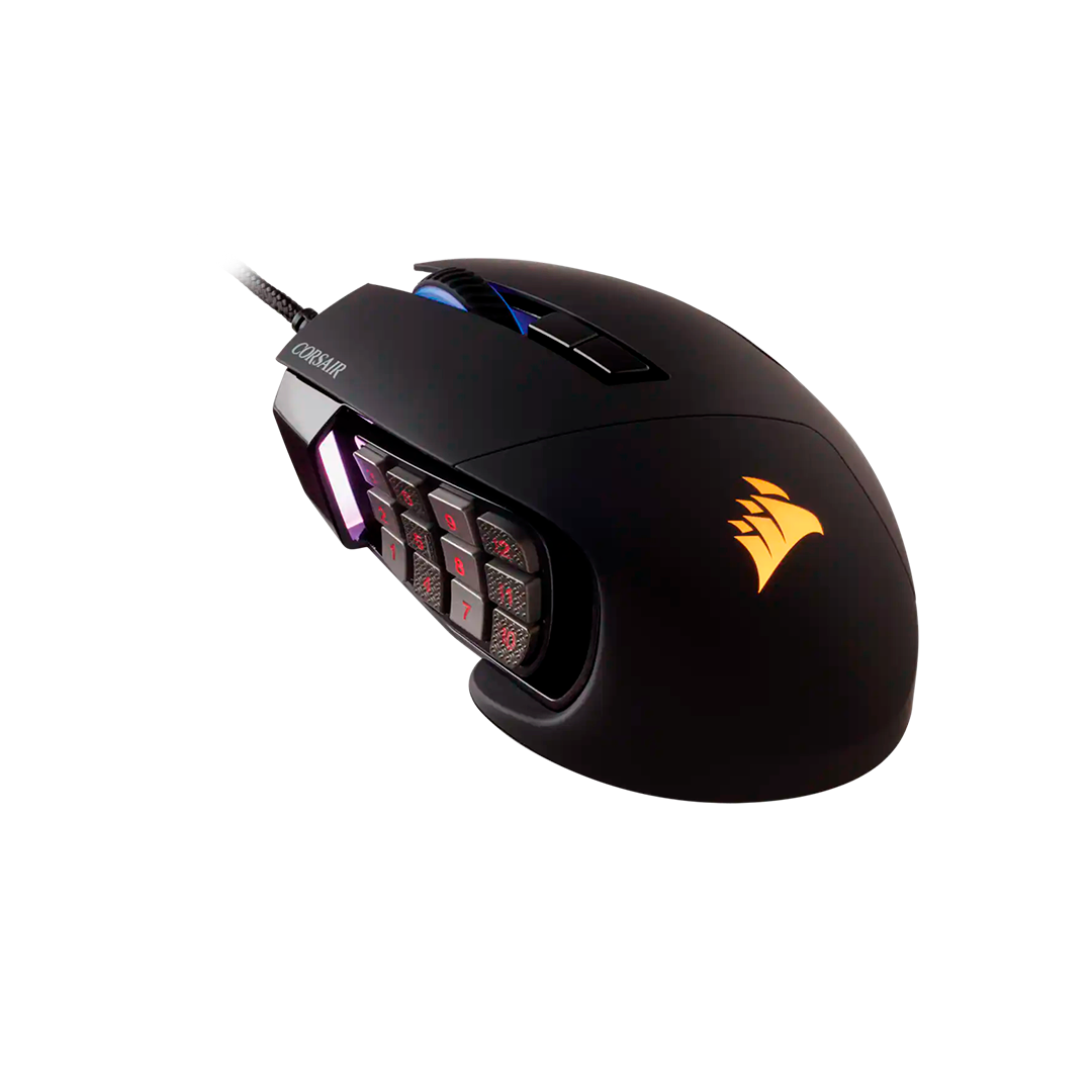 Mouse Corsair  Scimitar Pro Rgb Negro 16.000 Dpi