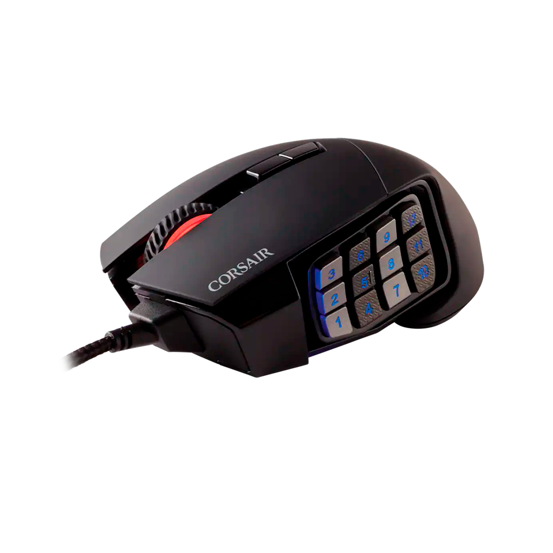 Mouse Corsair  Scimitar Pro Rgb Negro 16.000 Dpi