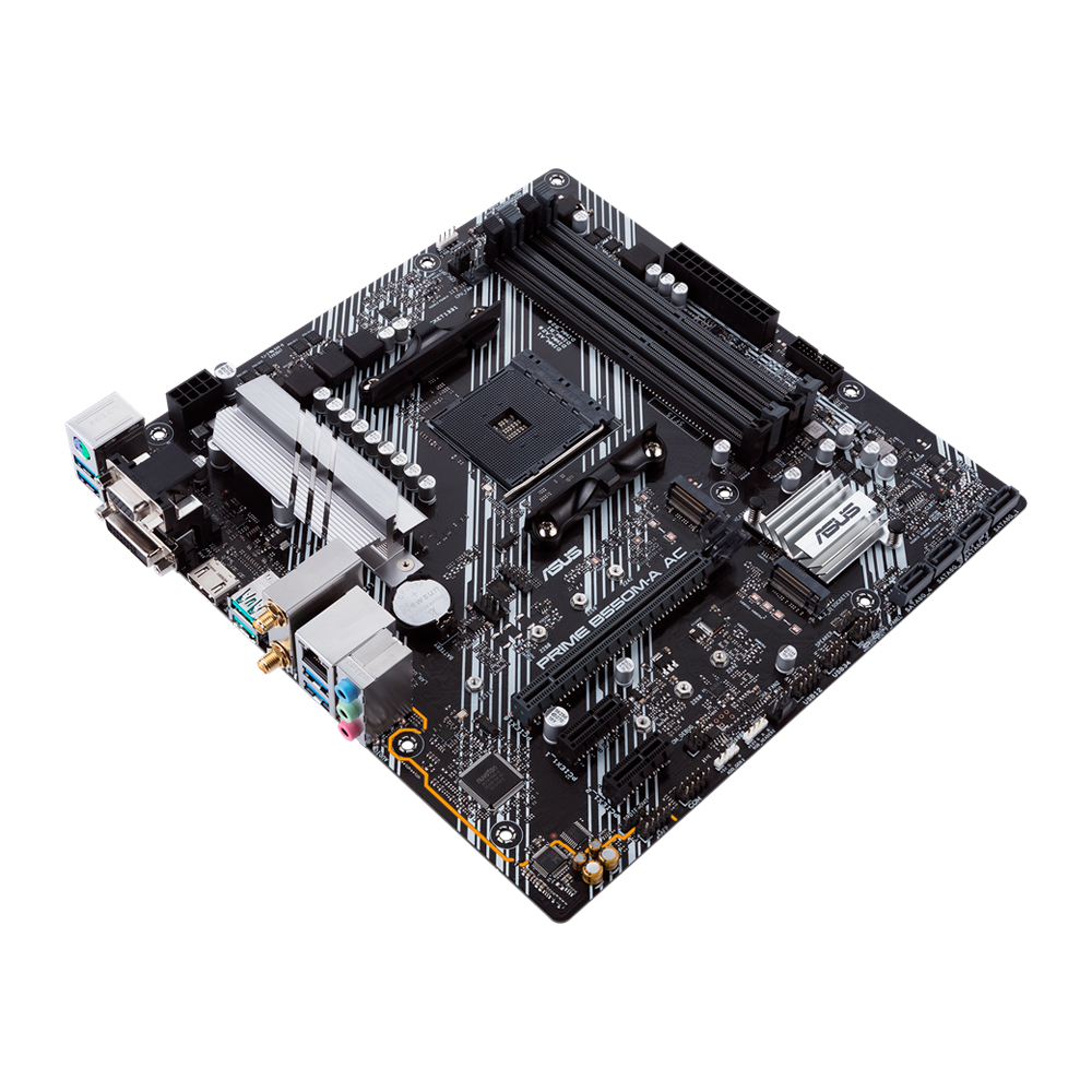 Tarjeta Madre Amd Asus Prime B550M-A Ac Am4 Ryzen Serie 3000, 4000 Y 5000 Ddr4