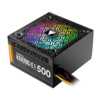 Fuente De Poder Gamdias Kratos E1-500 Rgb 500W 80% De Eficiencia