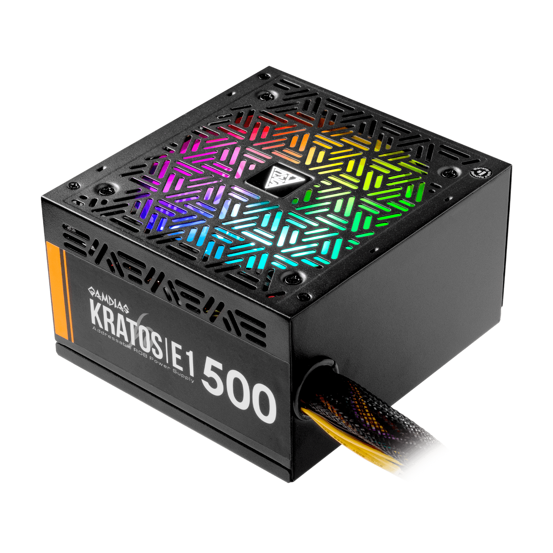 Fuente De Poder Gamdias Kratos E1-500 Rgb 500W 80% De Eficiencia