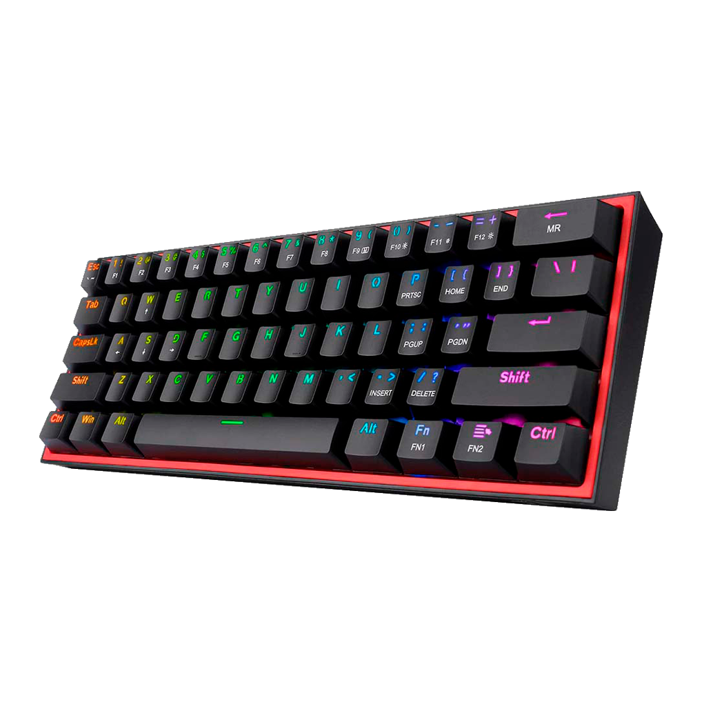 Teclado Redragon K616 Fizz Pro RGB Wireless Black Red Switch English USB-C Bluetooth