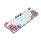 Teclado Redragon K616 Fizz Pro Blanco/Gris Rgb Mecánico  Inalámbrico Ingles Switch Rojo
