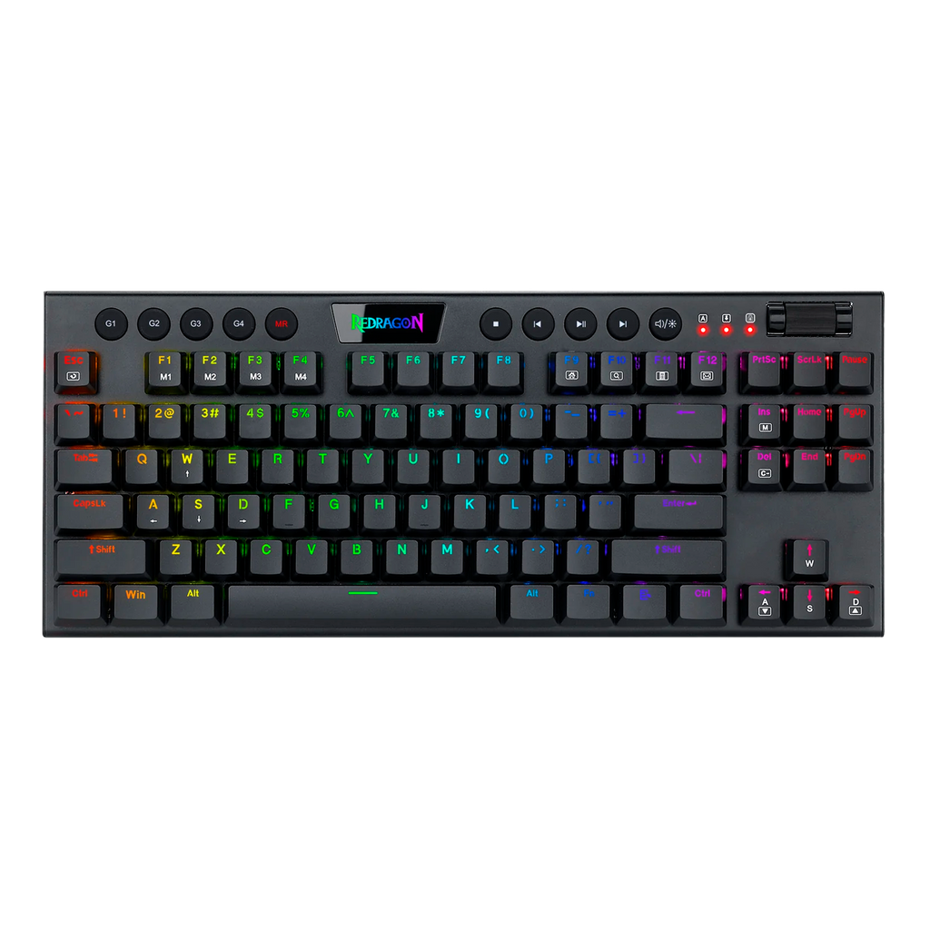 Teclado Redragon  Horus K622 Tkl Rgb Mecánico Usb Español Switch Rojo